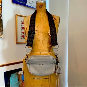 Rebecca Minkoff gray beige crossbody